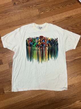 Marvel Character Group Shot Islands of Adventure T-Shirt 2XL